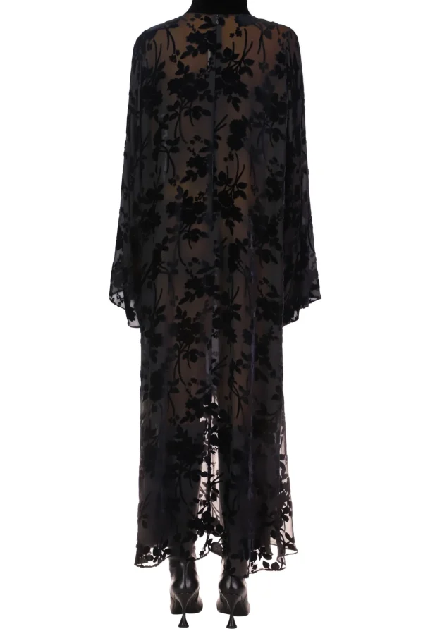 Dresses*Rodarte Black Burnout Velvet Tunic Dress