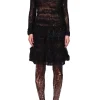 Dresses*Rodarte Black Loose Hand Knit Dress