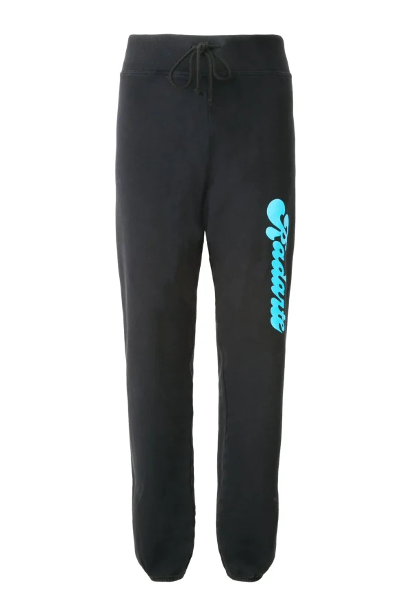 Bottoms*Rodarte Bubble Font Logo Black Sweatpant