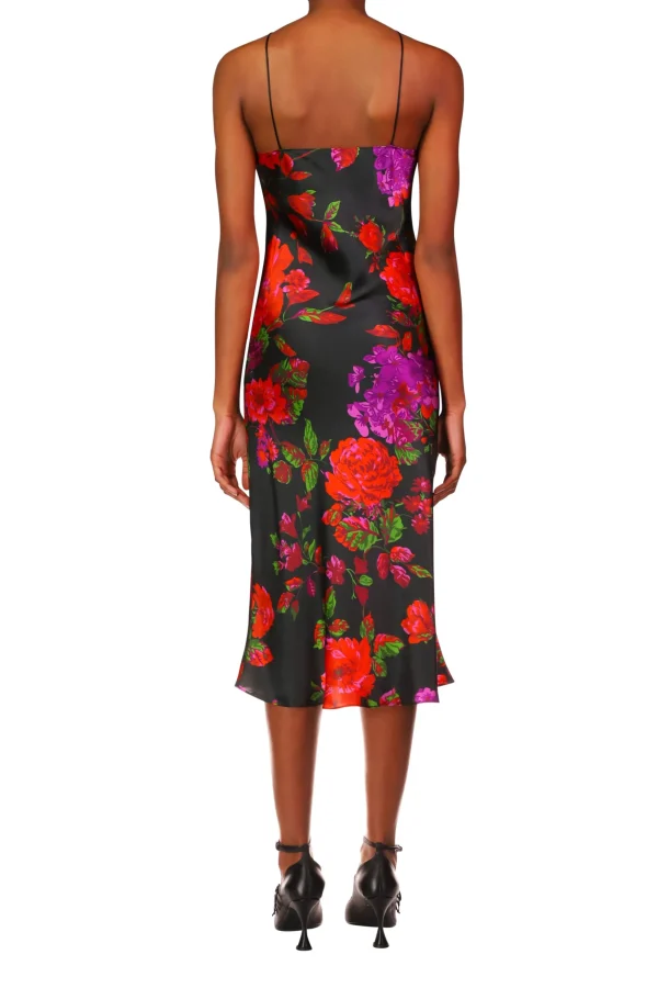 Dresses*Rodarte Floral Silk Satin Halter Dress With Flower