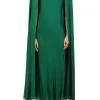 Dresses*Rodarte Green Silk Satin Cape Dress