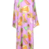 Dresses*Rodarte Lavender Fairy Printed Silk Satin Tunic Dress