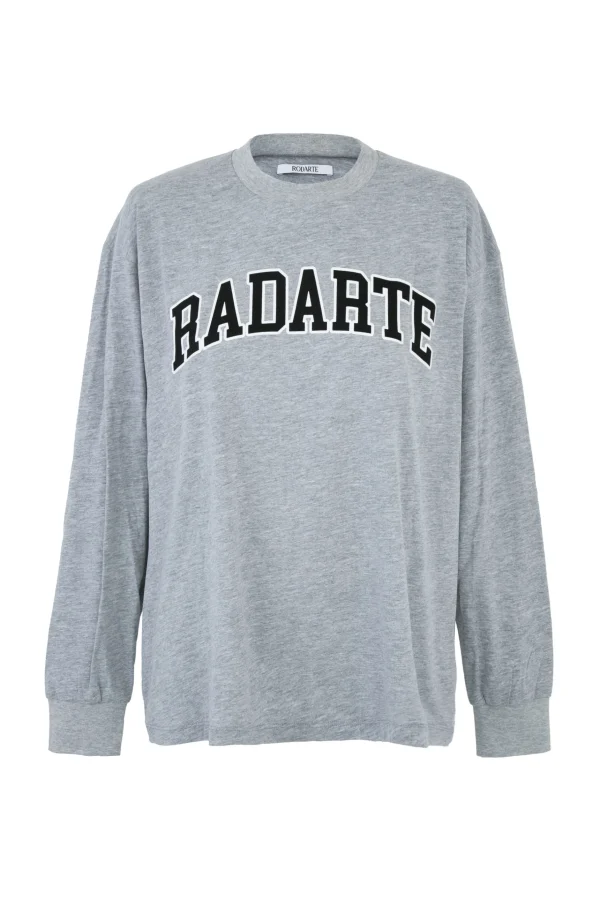 T-Shirts*Rodarte Long Sleeve Radarte Collegiate Logo Oversize Shirt