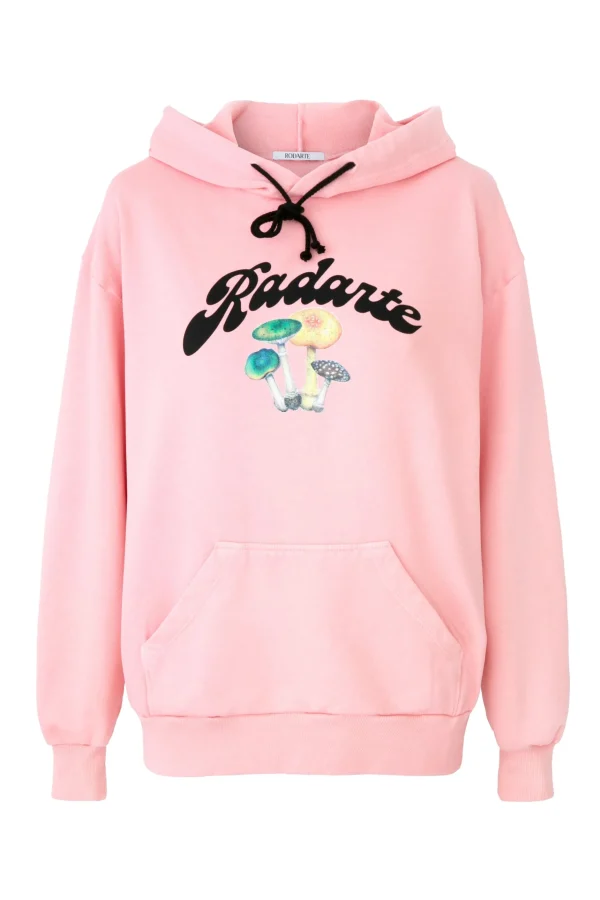 Sweatshirts*Rodarte Mushroom Printed Pink Radarte Hoodie