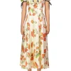 Dresses*Rodarte Mushroom Printed Twill Dress With Silk Flower