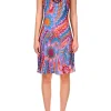 Dresses*Rodarte Plum Multicolor Printed Bias Mini Slip Dress