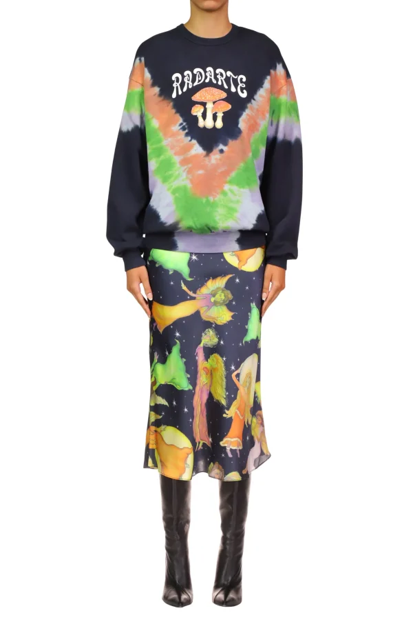 Sweatshirts*Rodarte Tie Dye Mushroom Print Radarte Sweatshirt