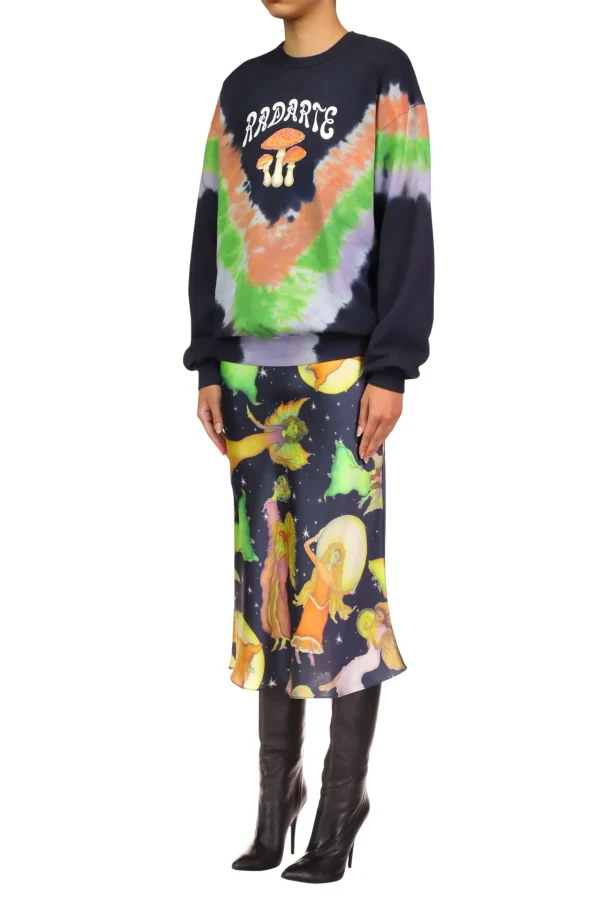 Sweatshirts*Rodarte Tie Dye Mushroom Print Radarte Sweatshirt