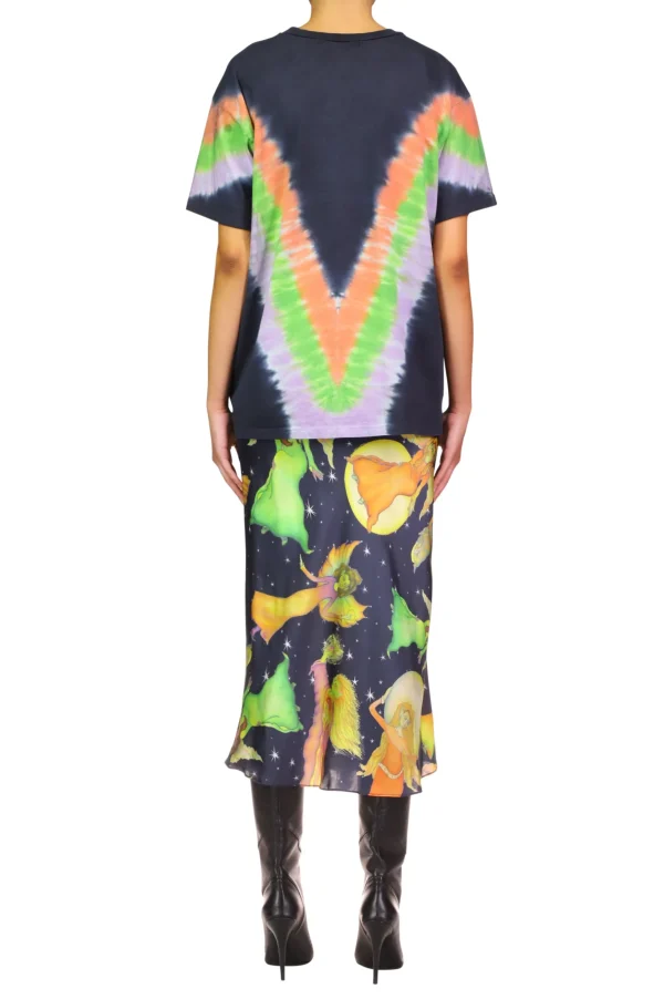 Tie-Dye*Rodarte Tie Dye Mushroom Print Radarte T-Shirt